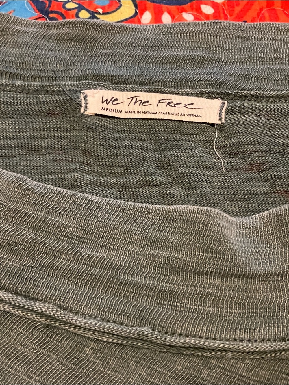 We The Free Forest Pine Asymmetrical Knit Top